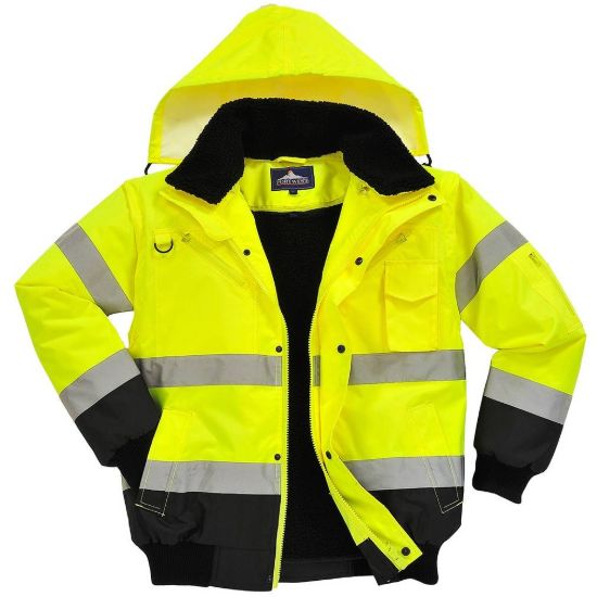 Picture of Portwest C465 Hi-Vis Contrast Bomber Jacket