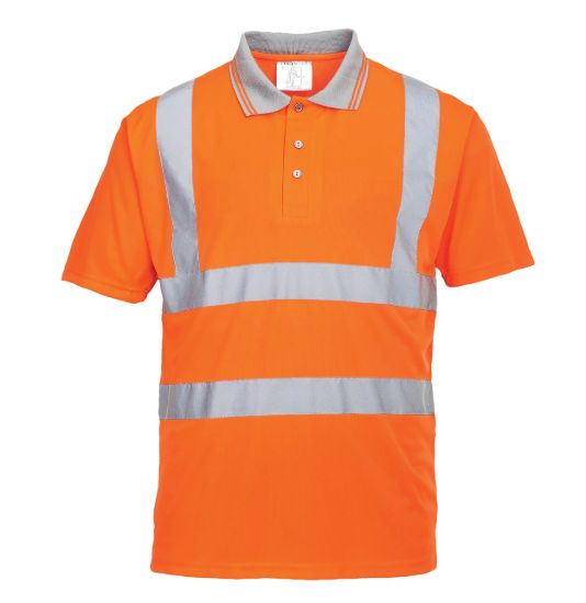 Picture of Portwest RT22 Hi-Vis RIS Short Sleeved Polo
