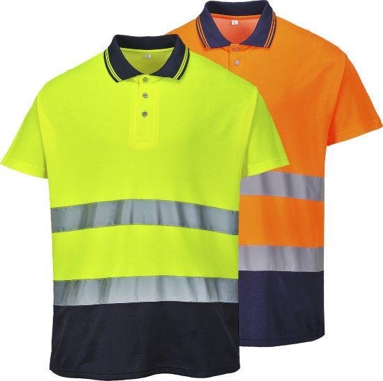 Picture of Portwest S174 Hi-Vis Two-Tone Cotton Comfort Polo