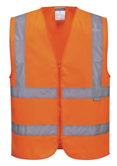 Picture of Portwest C375 Hi-Vis Zipped Band & Brace Vest