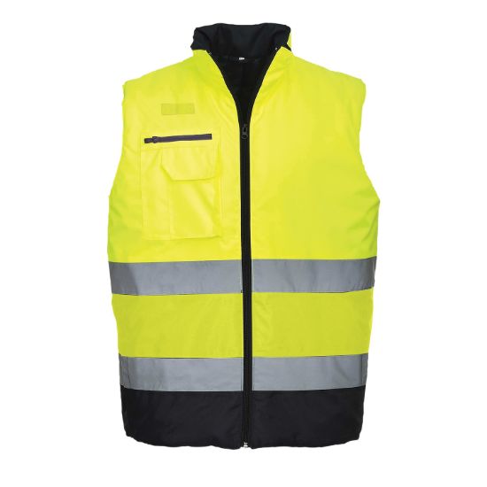 Picture of Portwest S267 Hi-Vis Two-Tone Bodywarmer