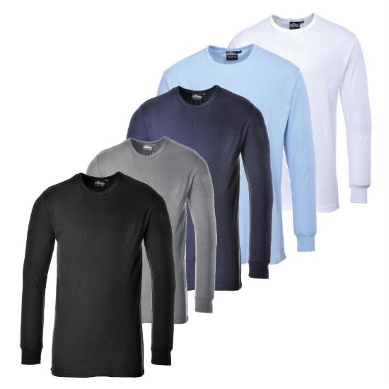Picture of Portwest B123 Thermal Long Sleeve T-Shirt