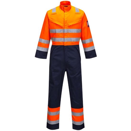 Picture of Portwest MV29 Modaflame RIS Navy/Orange Coverall