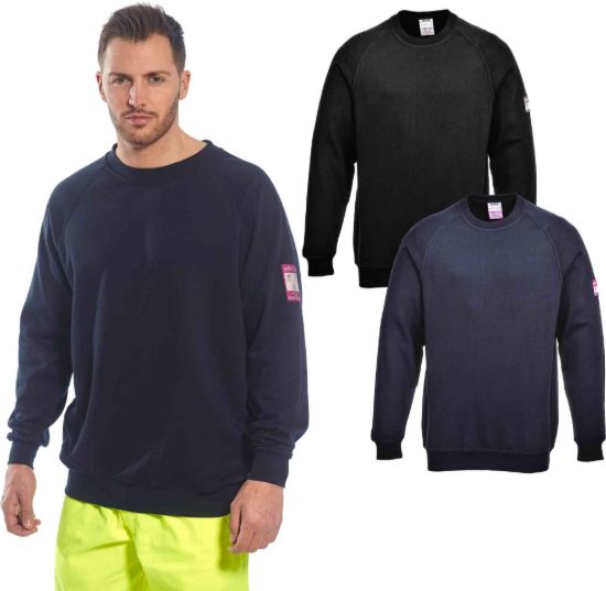 Picture of Portwest FR12 Flame Resistant Anti-Static Long Sleeve Sweatshirt