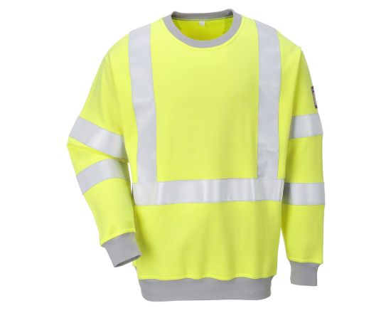 Picture of Portwest FR72 Flame Resistant Anti-Static Hi-Vis Sweatshirt