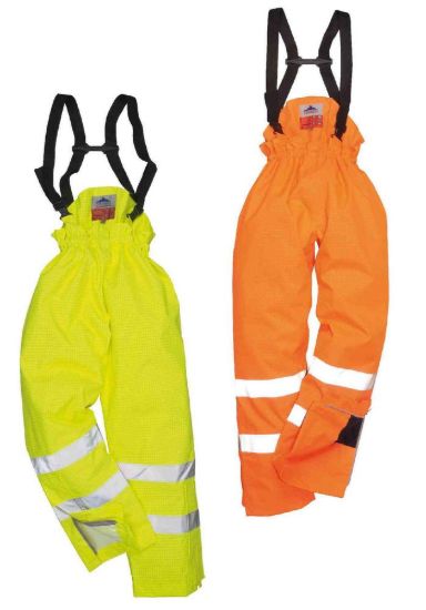 Picture of Portwest S780 Bizflame Rain Unlined Hi-Vis Anti-Static FR Trouser