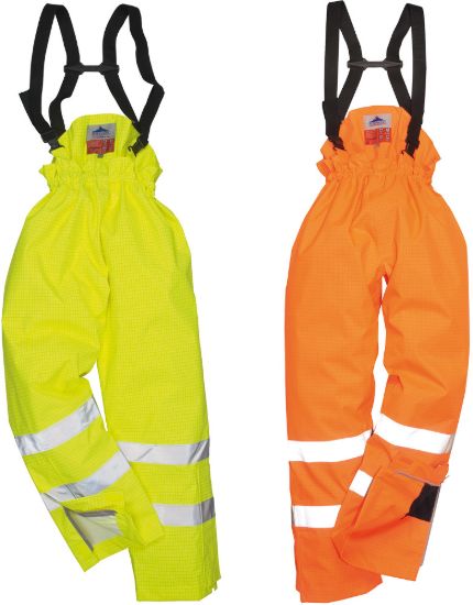 Picture of Portwest S781 Bizflame Rain Line Hi-Vis Anti-Static FR Trouser