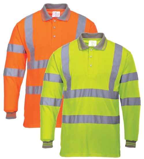 Picture of Portwest S277 Hi-Vis Long Sleeved Polo