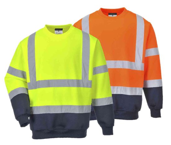 Picture of Portwest B306 Hi-Vis Two-Tone Sweatshirt