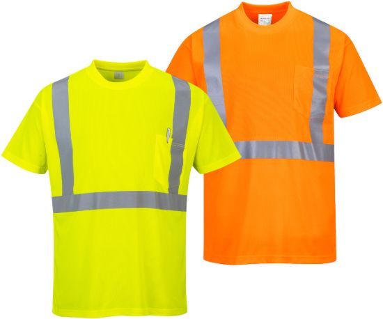 Picture of Portwest S190 Hi-Vis Pocket T-Shirt