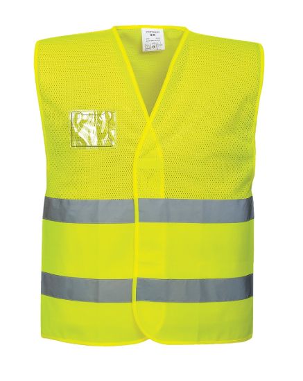 Picture of Portwest C494 Hi-Vis Half Mesh Vest