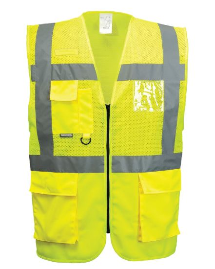 Picture of Portwest C496 Hi-Vis Madrid Executive Mesh Vest