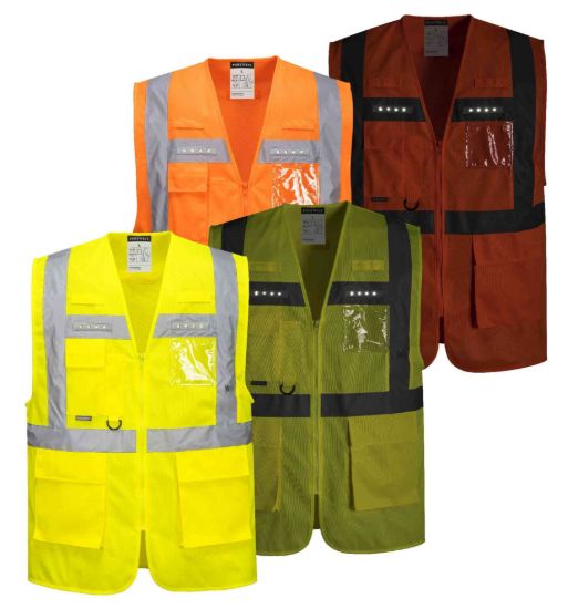 Picture of Portwest L476 Hi-Vis Orion LED Executive Vest