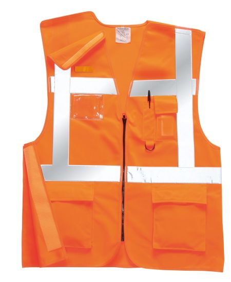 Picture of Portwest RT26 Hi-Vis RIS Executive Rail Vest