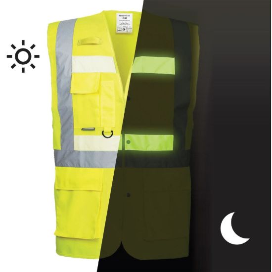 Picture of Portwest G476 Hi-Vis Glowtex Triple Executive Vest