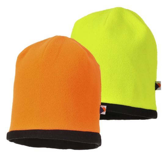 Picture of Portwest HA14 Hi-Vis Reversible Beanie Hat
