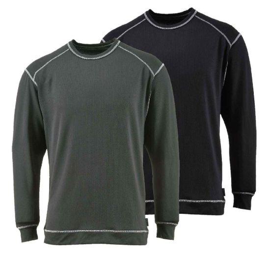 Picture of Portwest B153 Base Pro Anti-Bacterial Long Sleeve Top