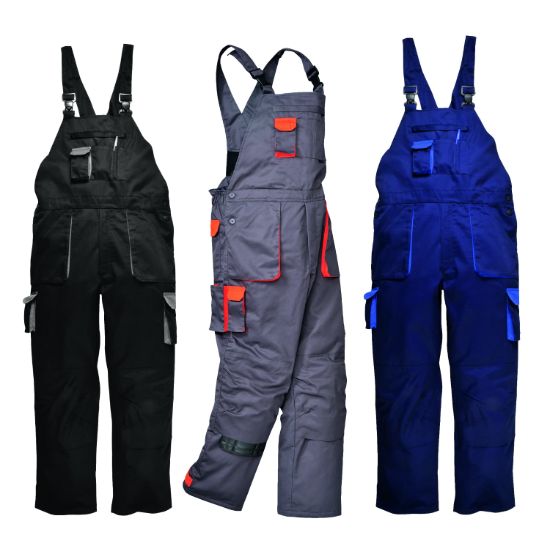Picture of Portwest TX17 Texo Contrast Bib and Brace - Lined