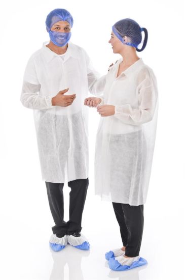 Picture of Lion Haircare Polypropylene Visitor Coat - Stud Fastening