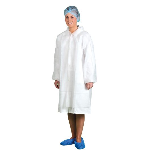 Picture of Portwest D118 Disposable Visitors Coat PP