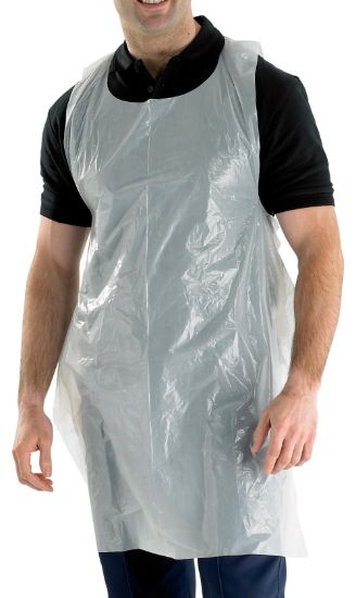 Picture of B-Click DA42DP White Disposable Apron