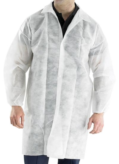 Picture of B-Click PDVC Disposable Polypropylene Visitors Coat