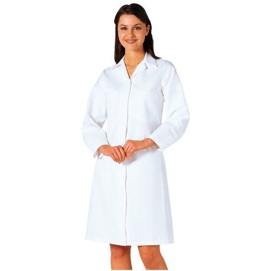 Picture of Portwest 2205 Ladies Food Coat - One Pocket
