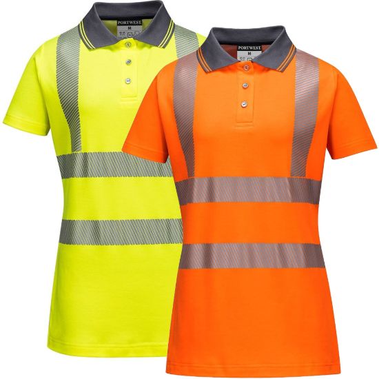 Picture of Portwest LW72 Ladies Hi-Vis Pro Polo Shirt