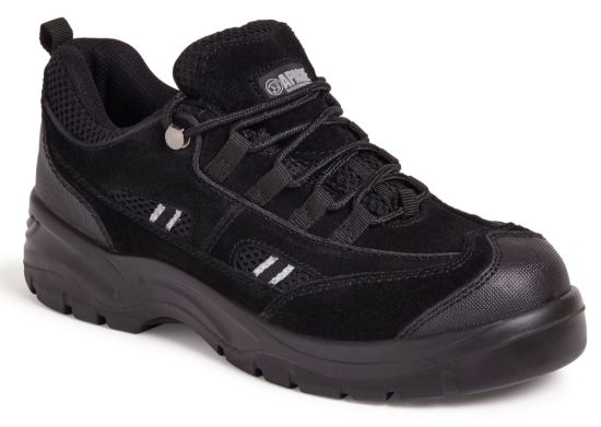 Picture of Apache AP302SM Unisex Black Suede Safety Trainer