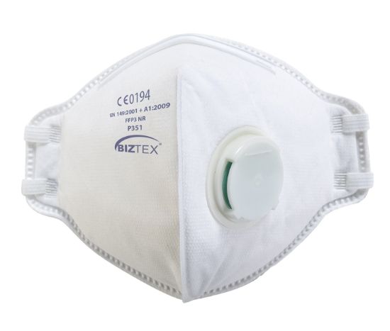 Picture of Portwest P351 FFP3 Valved Dust Mist Fold Flat Respirator