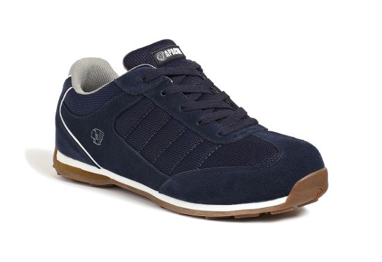 Picture of Apache Strike Navy Suede Retro Safety Trainer