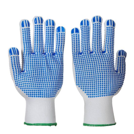 Picture of A113 Polka Dot Plus Glove - White/Blue