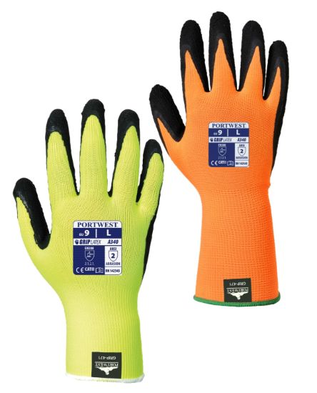Picture of A340 Hi-Vis Grip Glove - Latex