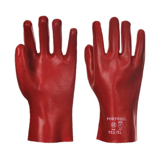 Picture of A427 PVC Gauntlet - Red