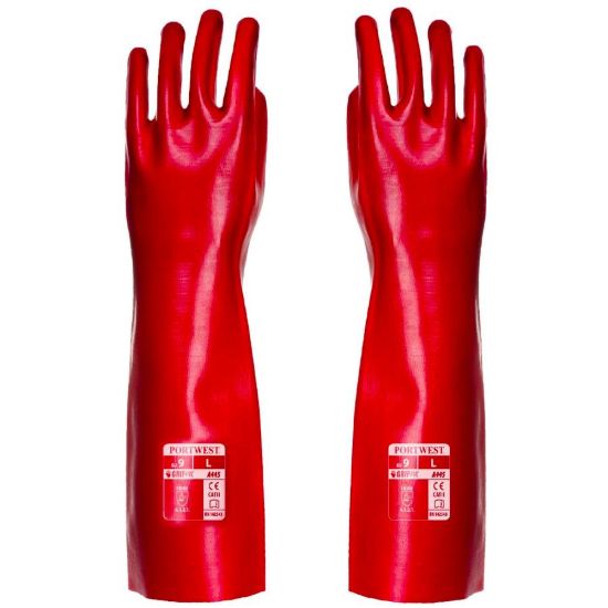 Picture of A445 PVC Gauntlet - Red