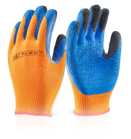 Picture of BF3 - Latex Thermo-Star Fully Dipped Glove - Orange