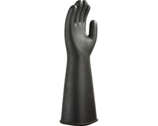 Picture of A802 Heavyweight Latex Rubber Gauntlet - Black