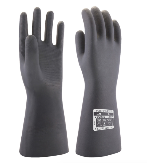 Picture of A820 Neoprene Chemical Gauntlet - Black