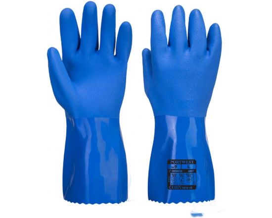 Picture of A881 Marine Ultra PVC Chem Gauntlet - Blue