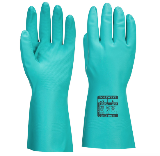 Picture of A812 Nitrosafe Plus Chemical Gauntlet - Green