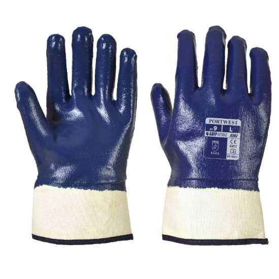 Picture of A302 Fully Dipped Nitrile Safety Cuff - Navy