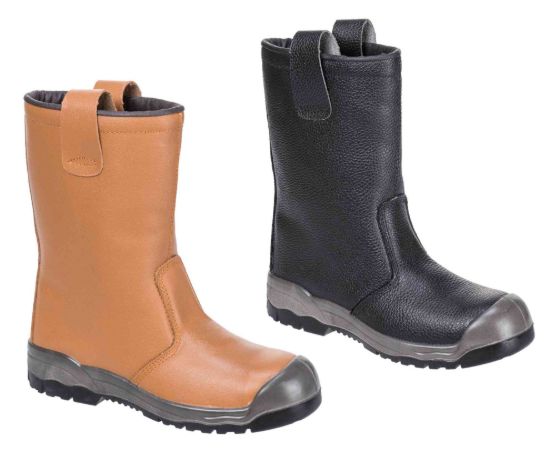 Picture of Portwest FW13 Steelite Rigger Boot S1P CI (With Scuff Cap)