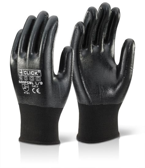 Picture of NDGFCBL - Nitrile Fully Coated Polyester Glove - Black
