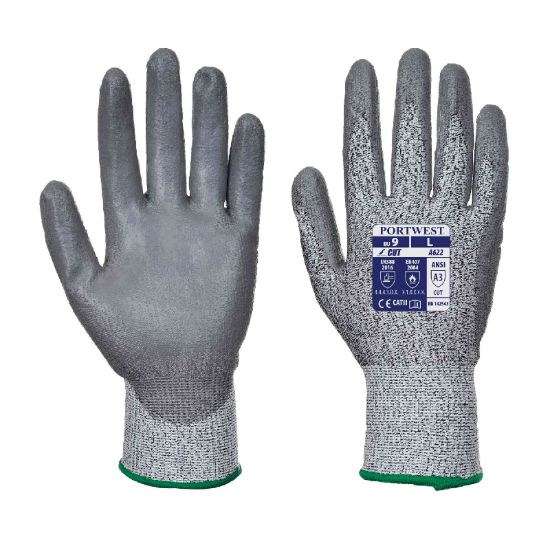 Picture of A622 MR Cut PU Palm Glove - Grey