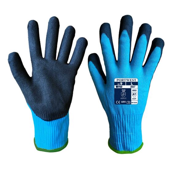 Picture of A667 Claymore AHR Cut Glove - Blue/Black