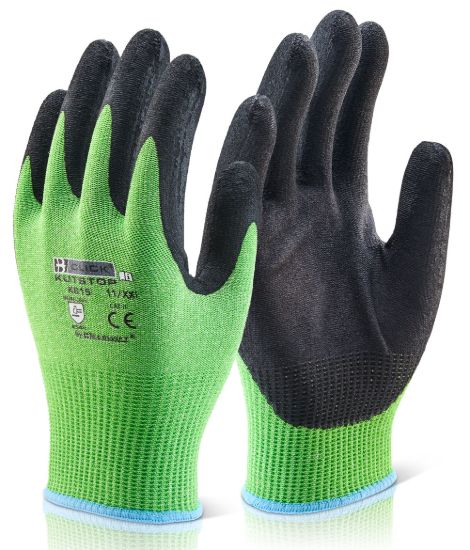 Picture of KS15 - Kutstop Micro Foam Nitrile Green Cut Level 5