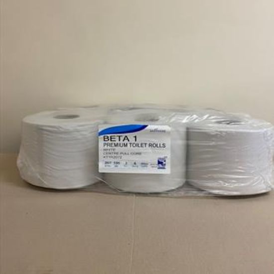 Picture of CENTRE PULL JUMBO TOILET ROLLS (6 ROLLS)