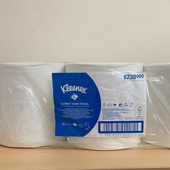 Picture of KC6238 KLEENEX ULTRA HAND TOWELS 6 X 180M WHITE 2 PLY
