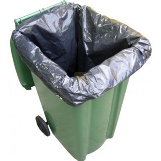 Picture of WHEELIE BIN LINER (200) - BLACK 30" x 46" x 54"